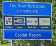 Thruway Logo Program Sign