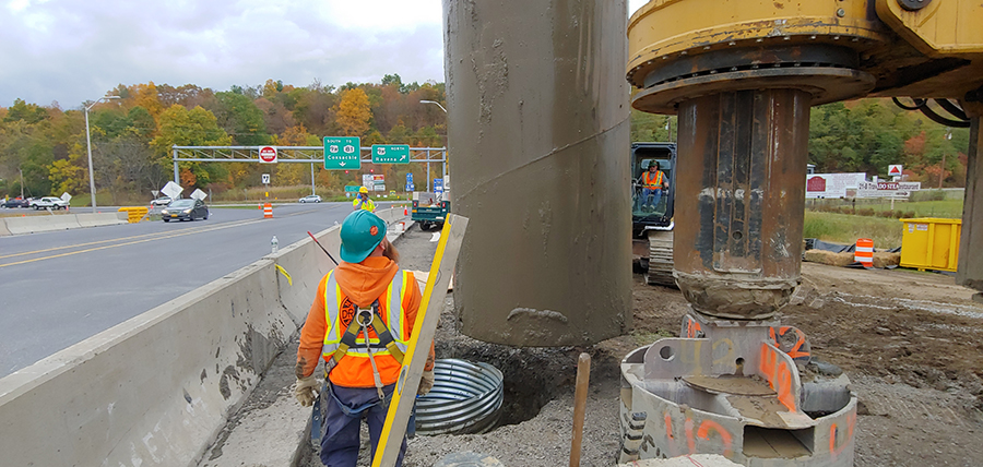 Gantry Construction at Exit 21B, Oct. 2019