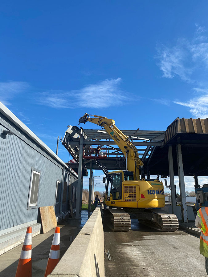 Williamsville Toll Booth removal, November 16, 2020