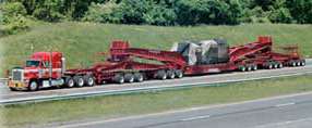 Photo of an Over-Dimensional Truck on Thruway
