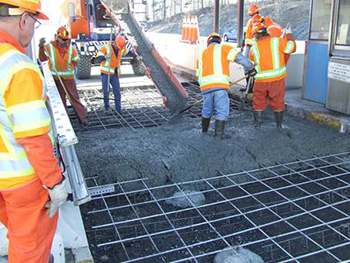 Maintenance workers on the Thruway