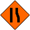 lane merge sign