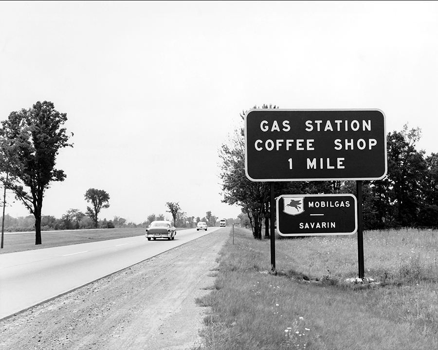 Service Area/Gas Station Sign